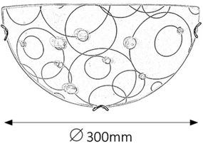 Rabalux 1960 - Fali lámpa JOLLY 1xE27/60W/230V
