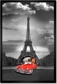 Poszterek keretben 40x60 Eiffel-torony Franciaország