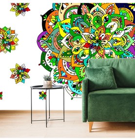 Fotótapéta zöld Mandala - 375x250 -