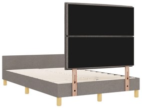 Taupe szövet ágykeret 120x200 cm