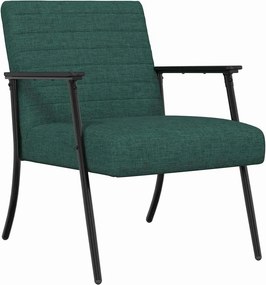 vidaXL karosszék Sötétzöld 59 x 75 x 78 cm szövet