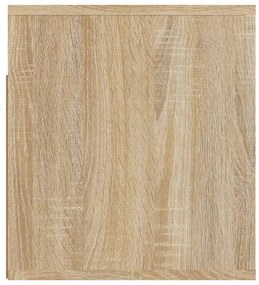 2 db sonoma tölgy falra szerelhető éjjeliszekrény 50x36x40 cm