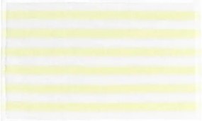 Világossárga-fehér frottír bio pamut törölköző szett 2 db-os 30x50 cm Arto – Blomus