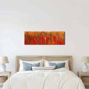 Kép - Festett absztrakció (órával) (90x30 cm)