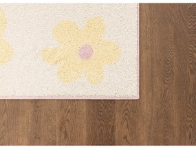 Sárga-elefántcsont színű gyerek szőnyeg 100x170 cm Dazzy Vanilla – FD