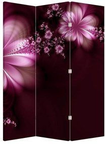 Paraván - Absztrakció - virágok (126x170 cm)