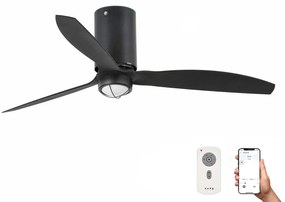 FARO Barcelona FARO 32043WP-10-LED Mennyezeti ventilátor MINI TUBE FAN M 16W/230V á. 128 cm SMART + távirányító FA32043WP-10