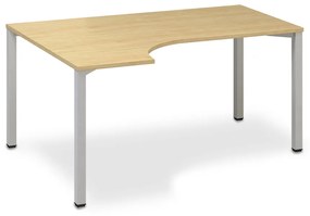 ProOffice B ergonomikus asztal 180 x 120 cm, bal, vadkörte
