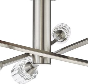 Dar Lighting kristály modern mennyezeti lámpa zonda polírozott nikkel darzon6438