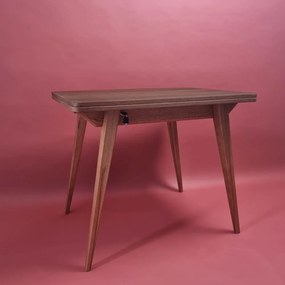 Bővíthető étkezőasztal kőrisfa dekoros asztallappal 65x90 cm Envelope – Ragaba