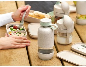 Krémszínű üveg utazó ivópalack 500 ml To Go Organic – Lékué