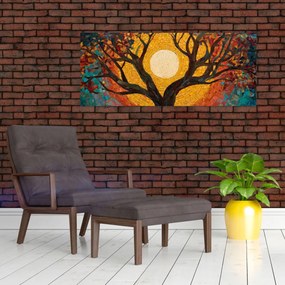 Kép - Nap az élet fájának koronájában (120x50 cm)