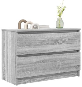 szürke sonoma színű szerelt fa TV-szekrény 80x35x54 cm