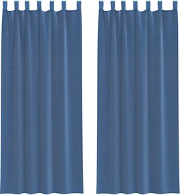 vidaXL 2 db 140x260 fátyolfüggönyök hurokkal 140x260 cm