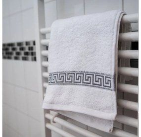 GREEK fehér 2db fürdőlepedő 70x130 cm, 100% pamut