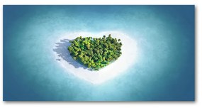 Akril üveg kép Szív alakú sziget oah-62543083