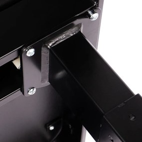 VELSEN íróasztal elektromos magasságállítással, vezérlőpanellel 120x60 cm fekete