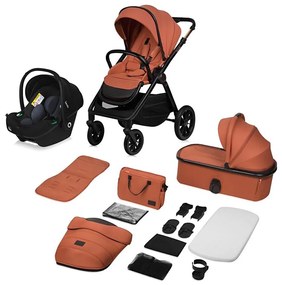 Lionelo - LAYLA 3 az 1-ben kombinált babakocsi Rozsdabarna