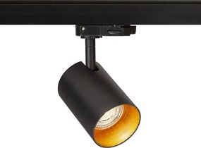 RENDL CONNOR háromáramkörös sínre fekete/aranysárga 230V LED GU10 10W