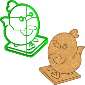 Húsvéti Forma Mézeskalács lyukasztó Húsvéti Csirke 10cm