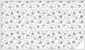 Öntapadós szélvédő furnér Adatvédelem Szürke kerekek 200x116 cm