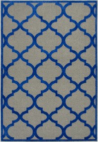 Agnella Meteo Szőnyeg Kék Szürke Marokkói Lóhere 200x280 cm