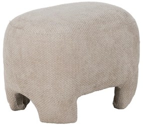 Bézs zsenília puff – Ixia