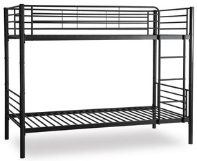 Emeletes Fém Ágykeret Fekete Színben. 90x200 cm RODEZ