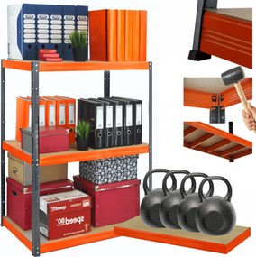 Helios fém tároló állvány 90x110x45cm 3Px400kg