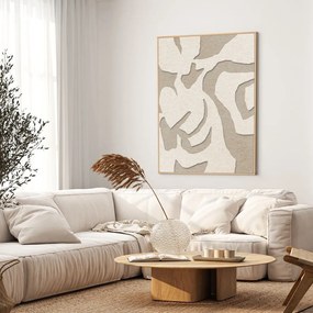 3D-s keretezett-akusztikus kép 90x120 cm Soft Embrace 1 – Malerifabrikken