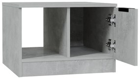 betonszürke szerelt fa dohányzóasztal 50 x 50 x 36 cm