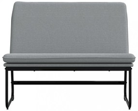 világosszürke szövet pad 100 x 75 x 76 cm