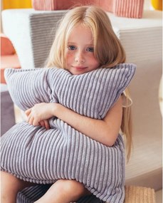 Kék kordbársony párna gyerek kanapéhoz Block – Wigiwama