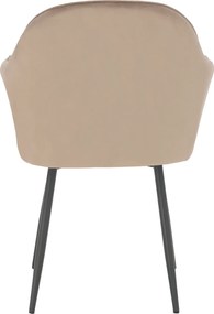 Dizájnos fotel, szürkésbarna Taupe Velvet anyag, ZIRKON