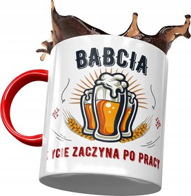 Piros Bögre Nagymama Napjára Nyomtatott Fotóval