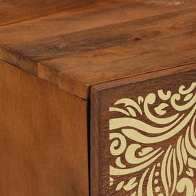 Éjjeliszekrény 2 pcs mézbarna 40 x 33 x 46 cm tömör mangófa