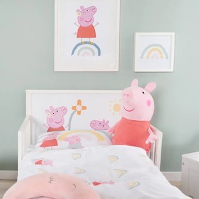 Pamut gyerek ágyneműhuzat babaágyhoz 100x135 cm Peppa Pig – Roba