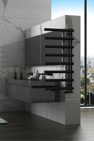 AREZZO design TUBE BLACK 1200x600 törölközőszárítós radiátor AR-TB12060