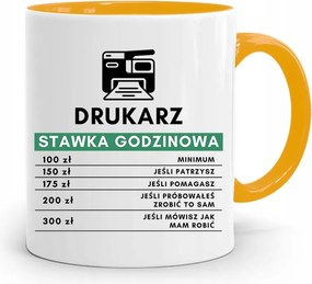 Nyomtatónak Sárga Bögre Születésnapi Ajándék fényképes nyomtatással