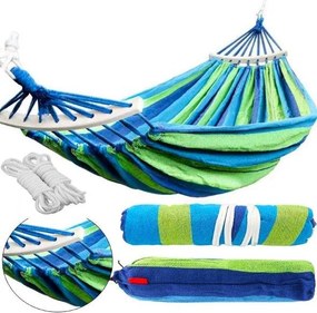 Kék hintaágy HAMAK 2 személy részére 190x150 cm