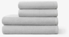 Goldea bordűr nélküli frottír törölköző és fürdőlepedő soft – szürke 30 x 50 cm