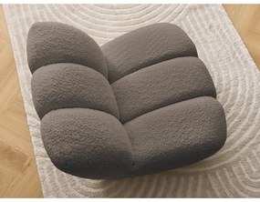 Szürkésbarna buklé fotel Janissaire – Bobochic Paris