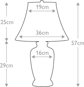 Elstead Lighting BLUE BLUE-G-JAR-TL Asztali lámpa 1x60W/E27