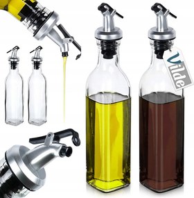 2x Ecet Olívaolaj palack adagolóval üveg ecet olaj adagoló 250ml