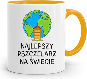 Sárga Bögre Méhésznek A Világ Legjobbja fényképes nyomtatással