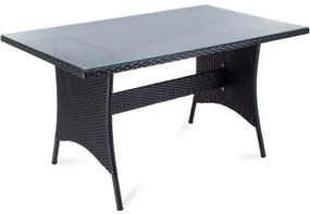 Fieldmann FDZN 6005-PR polirattan asztal, 145 x 85 x 72 cm