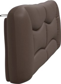 barna műbőr fejtámla párna Hvar 200 cm