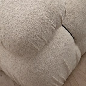 Taburette Bubble Pouffe krémes bouclette