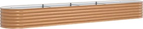 vidaXL Emelt Ágy Barna 400 x 80 x 44 cm Acél