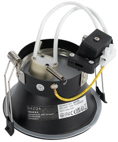 12 db-os süllyesztett spotlámpa szett fekete GU10 70 mm IP44 - Dept